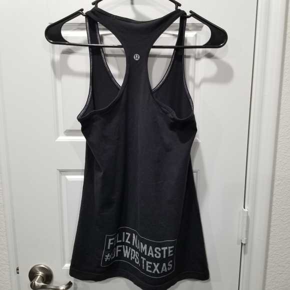 Lululemon Black Racerback Tank Top, Work out stretching tank top Women Size 6 - Picture 11 of 12